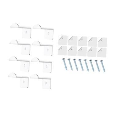 Imagem de WeiLaiKeQi 8pcs chapéu chapéu de chapéu organizador presente de parede Hat Helder Lightweight versátil para apartamento de apartamento de quarto armário de hotel, Claro
