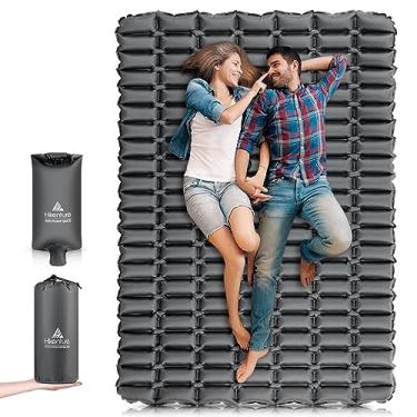 Imagem de Hikenture Colchão De Dormir Duplo Ultraleve, Acampamento Para 2 Pessoas, Mochila, Caminhada, Ar Compacto E Inflável Áreas Externas
