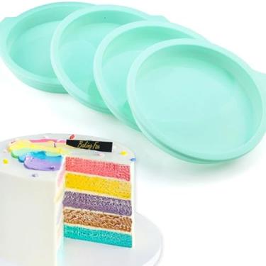 Imagem de LIUHUIZEYU 4 moldes de ovo de fritadeira a ar, moldes de silicone para fritadeira a ar para tampas de muffin, torradas, hambúrguer, acessórios antiaderentes para fritadeira a ar