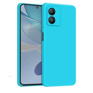 Imagem de Capa Compatível Motorola Edge 40 Neo Silicone Aveludada Premium (AZUL PISCINA)