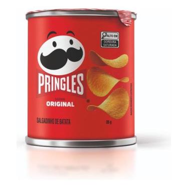 Imagem de Kit c/ 6 Salgadinho Batata Frita Pringles Original 35g