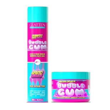 Imagem de Glatten Bubble Gum Shampoo e Máscara