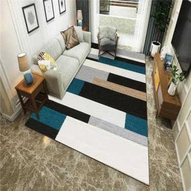 Imagem de Tapete geométrico para sala de estar, casa, hotel, tapetes decorativos, quarto, banheiro, capachos, cozinha (40x60cm/9)