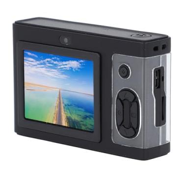 Imagem de Câmera Digital HD, 1080p Anti -Shaking Dual Lente Anti GC2235 Jogos de Função de Função MP3 Player Câmera para a Vida Cotidiana (Preto)