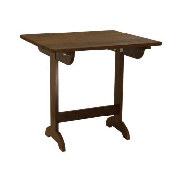 Imagem de Mesa Dobrável Ipanema 80x70cm Madeira Imbuia Maciça Stain Imbuia