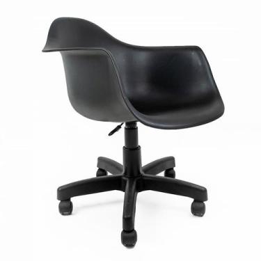 Imagem de Cadeira de Escritório Secretária Office Preta - Mobly