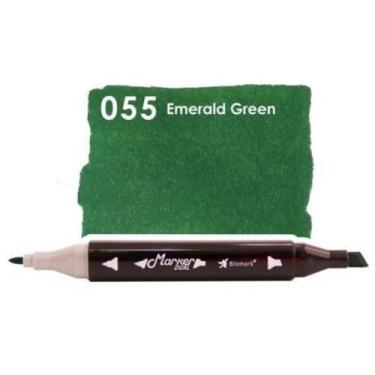 Imagem de Caneta Marcador Marker Dual Ponta Dupla 55 Emerald Green Bismark
