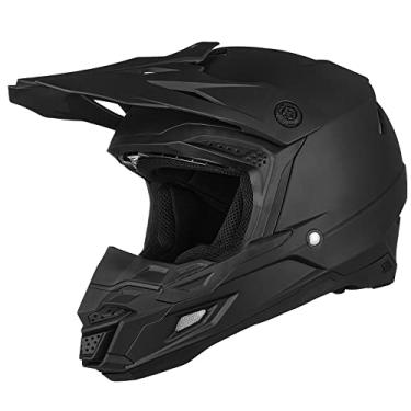 Imagem de ILM Capacete Dot&Ece Para Jovens, Quadriciclo, Infantil, Motocross, Bmx, Mx, Offroad, Esportivo Duplo, Integral, Modelo Ap-868 (Preto Fosco, Infantil-P)