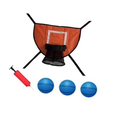Imagem de Vaveren Acessório para cesta de basquete em trampolim, acessórios para trampolim, gol de basquete universal para a maioria dos trampolins, Basquete Azul