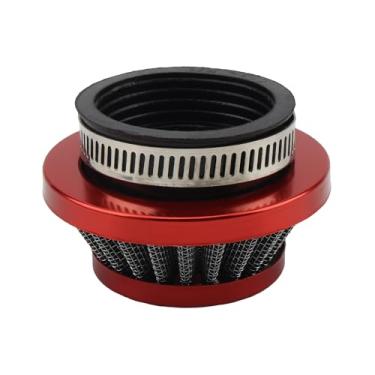 Imagem de ABCERRSI Filtro de ar vermelho de 42 mm, 43 mm, 44 mm, compatível com 2 tempos, 47 cc e 49 cc, mini Dirt Pit Bike ATV 4 rodas Quad