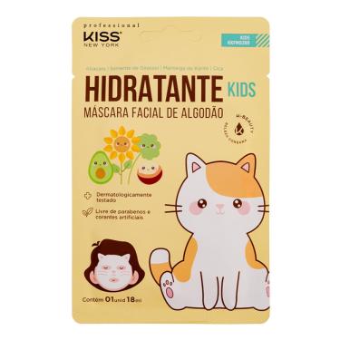 Imagem de Máscara Facial De Algodão Kiss New York Kids 1 Unidade
