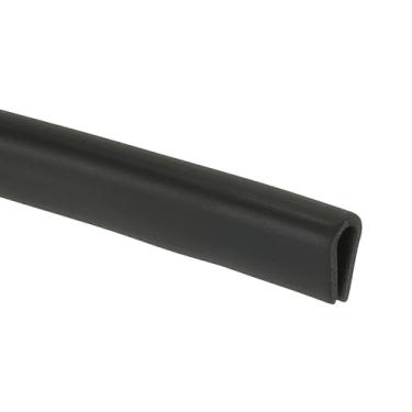 Imagem de PATIKIL Acabamento de borda de borracha de 1/20.3 cm, protetor de borda de 2 m, acabamento em U para borda afiada, chapa metálica, portas de carro, escotilhas, cantos de mesa, preto