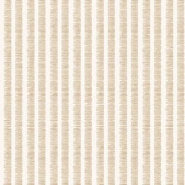 Imagem de Papel de Parede Adesivo Rustico Bege Linhas Quarto Casal 12m