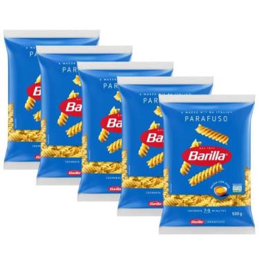 Imagem de Kit 5 Macarrão com Ovos Parafuso N1 Barilla Pacote 500g