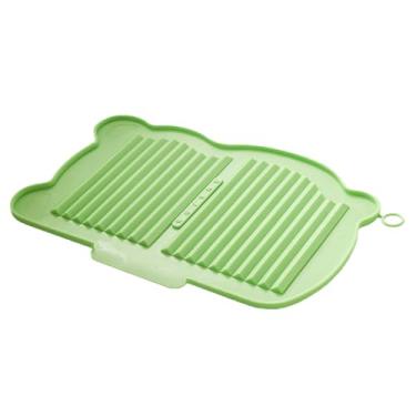 Imagem de Tapete de Secagem de Louça em Silicone - Tapetes Suporte de Silicone para Cozinha,Suporte Térmico e de Escorrimento para Frutas Legumes e Utensílios de Cozinha