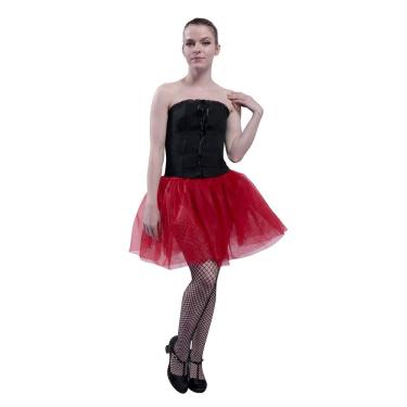 Imagem de Saia tutu BellaSous Chico vermelha em estilo princesa ou estilo balé