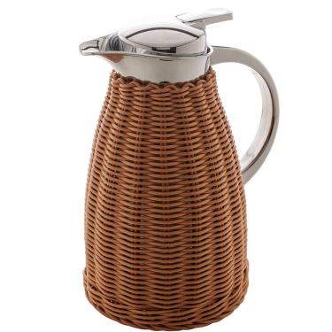 Imagem de Garrafa Térmica Wolff com Rattan Marrom - 1,5L