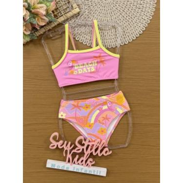 Imagem de Biquíni Infantil Kukiê Verão Rosa Beach Days - Kukie, 6, Rosa