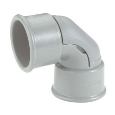 Imagem de Conector Curvo C 1" Cinza para Eletrodutos - Plastibox Tramontina