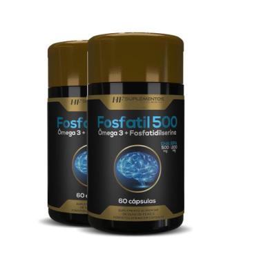 Imagem de 2x fosfatil 500 omega 3 + fosfatidilserina 60caps hf suplementos