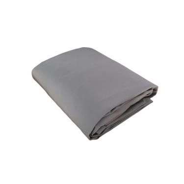 Imagem de Lençol de Elástico Solteiro Beliche 78cm x 1,88m x 30cm Percal 200 Fios 100% Algodão Cinza Arrumadinho Enxovais