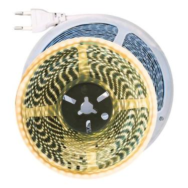 Imagem de Fita Led 3528 10m 120 Leds/m Branco Quente 3k Ac127v Ip44