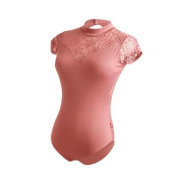 Imagem de Dynwave Collant de balé feminino casual respirável com ajuste perfeito, Rose Brown, Xl