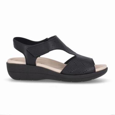 Imagem de Sandália Fascite Anabela Médio Preto - Piccadilly, 37