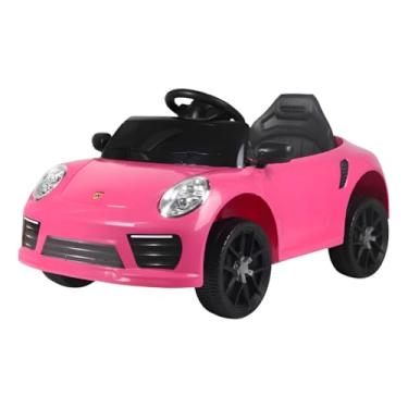 Imagem de Carrinho Elétrico Infantil de Passeio, Rosa, 12V, com Controle Remoto, para Crianças de 3 Anos+, Suporta até 30kg
