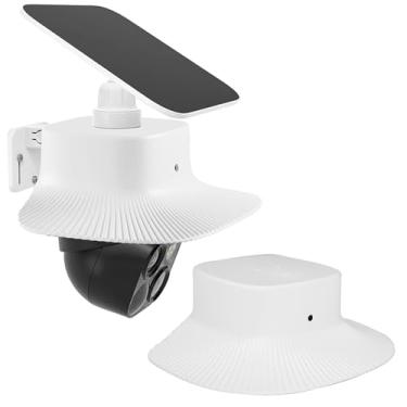 Imagem de Capa para câmera externa compatível com Eufy SoloCam S340, proteção contra chuva solar à prova de intempéries, capa de chuva à prova d'água com resistência, design de fácil instalação, ideal para