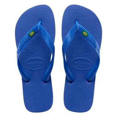 Imagem de Chinelo Havaianas Original Bandeira Brasil Masculino Azul 41/42