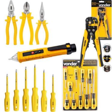 Imagem de Kit ferramentas completo vonder eletricista 21pçs