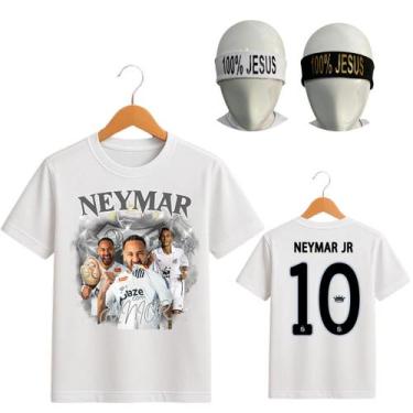 Imagem de Camiseta Infantil Neymar Jr mais duas faixas testeira - RF SPORTS, Bra