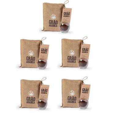 Imagem de Kit 5 un Café Especial Grão Arábica - 250g Moído - Torra Média - Café 