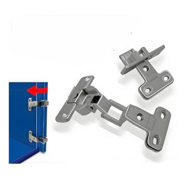 Imagem de Dobradiça de porta de armário de 270 graus de 270 graus Dobradiça plana dobrável de 270 graus para armário de banheiro porta de armário de armário [cobertura completa (3/4)