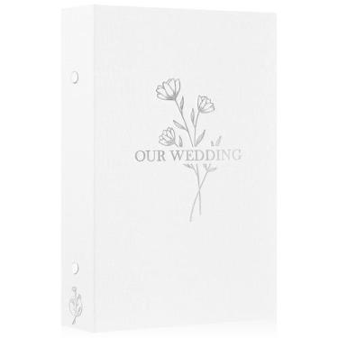Imagem de Álbum de fotos de casamento Lanpn 4x6 300 Photos Slip in Linen Cover