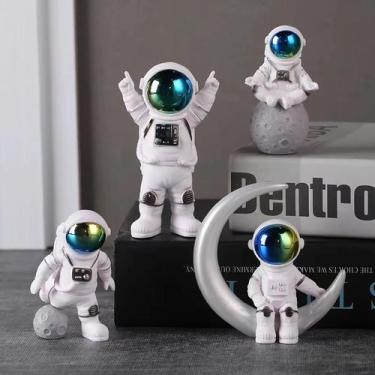 Imagem de Conjunto de estátuas com estatuetas Ni-jasw Gradient Astronaut 4 Space