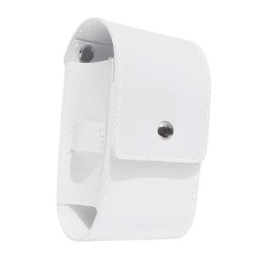 Imagem de Generic Bolsa de cintura para telêmetro de golfe, leve, proteção em PU, acessório essencial para esportes ao ar livre, bolsa para telêmetro de viagem, Branco