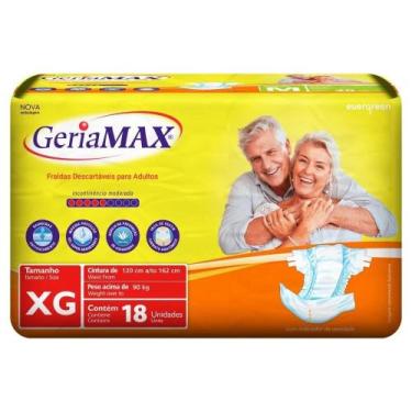 Imagem de Fralda Geríatrica Geriamax Embalagem Econômica, XG