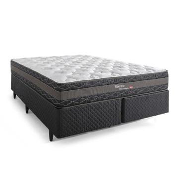 Imagem de Cama Box Queen Size Herval Palermo com Molas Ensacadas, 67x158x198 cm