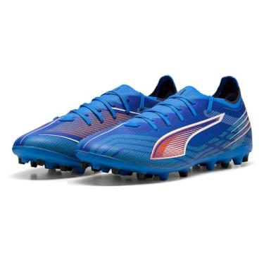 Imagem de PUMA Tênis de futebol unissex Ultra 6 Match Mg, Ultra Azul Puma Branco Vermelho Brilhante, 41 EU