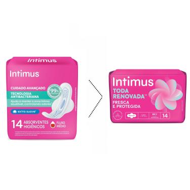 Imagem de Absorvente Externo Intimus Toda Renovada Dia com Abas 14 unidades