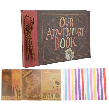 Imagem de Acouto Álbum de Fotos Artesanais DIY Com Corda retrô, álbum de Recortes Personalizado Kit de Scrapbook Possui 160 Fotos, ótimas Idéias para Casamento para (NOVO TERNO)