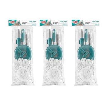 Imagem de Kit 3 Cabo para MOP Giratório Fit Completo Luxo Flash Limp RMOP0115