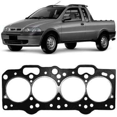 Imagem de Junta Cabeçote Motor Fiat Strada 99 A 2004 Fibra Sabó