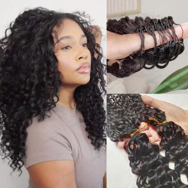 Imagem de Cabelo de crochê RHEANNA Pre Looped Ocean Wave Human Hair 60g