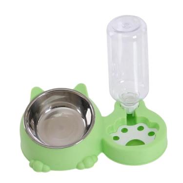 Imagem de Ｂｅｓｇａ Alimentador E Inclinador para Gatos, Tigela Individual para Cães com Bebedouro Automático, Alimentador E Bebedouro para Gatos, Cães Pequenos, Gatinhos, Verde