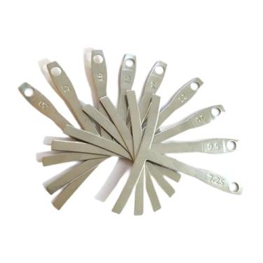 Imagem de JunZheHub 9 Peças de Ferramentas de Calibre de Cordas para Escala de Luthier, Ferramentas Musicais para Músicos de Baixo Acústico Elétrico