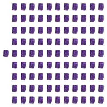 Imagem de menolana 100x Cubos de acrílico Brinquedos de treinamento sensorial Cubos empilháveis ​​Jogo de tabuleiro interativo de seis lados Dados em branco para, Tolet