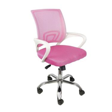 Imagem de Cadeira para Escritório Diretor Tela Mesh com Relax Tok Or Design Rosa